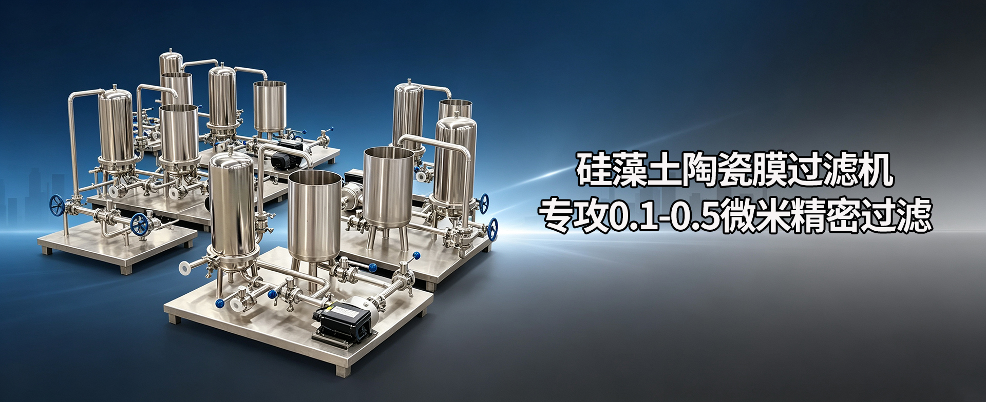 硅藻土陶瓷膜过滤机三大核心优势